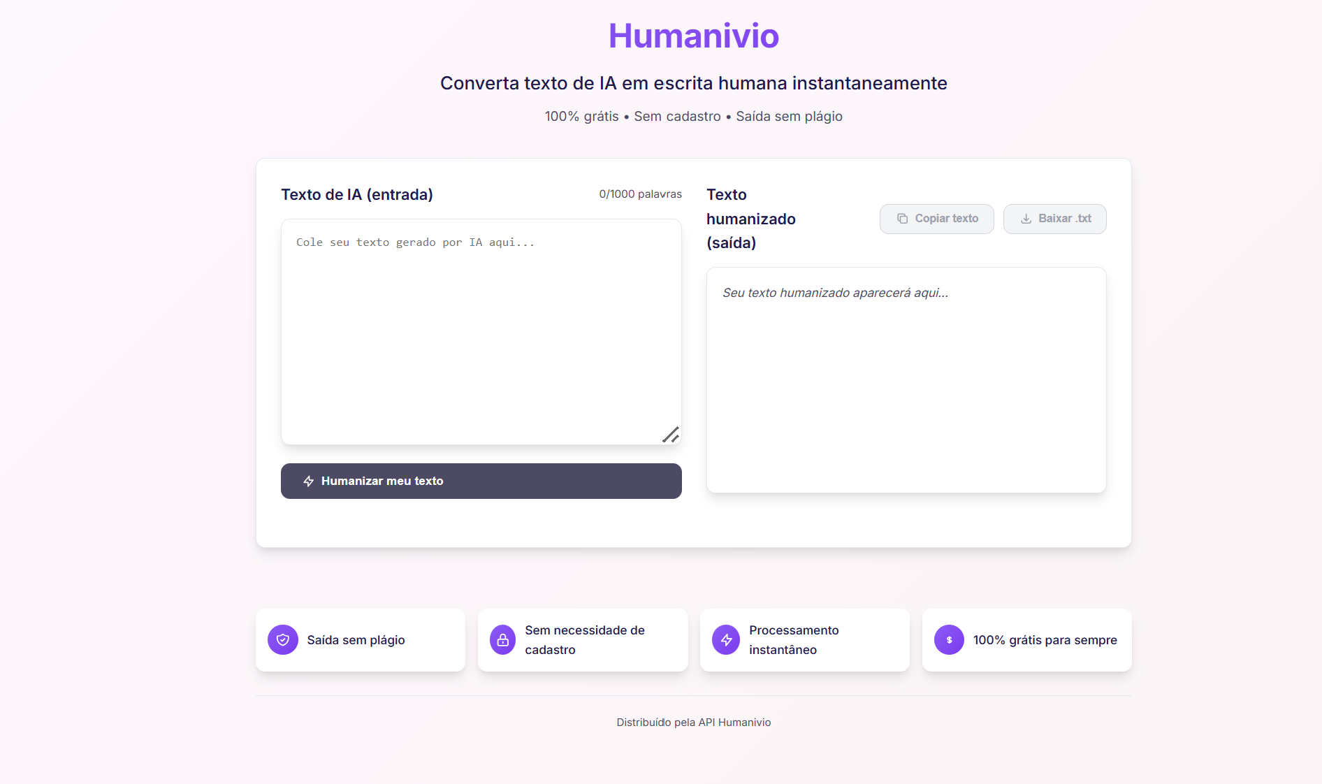 melhor humanizador de texto IA