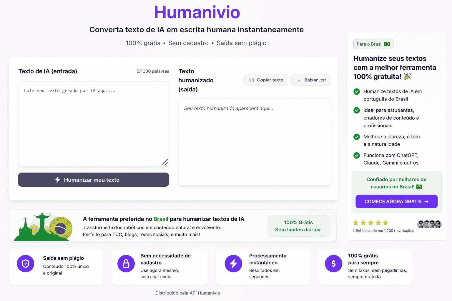 humanizador de IA grátis